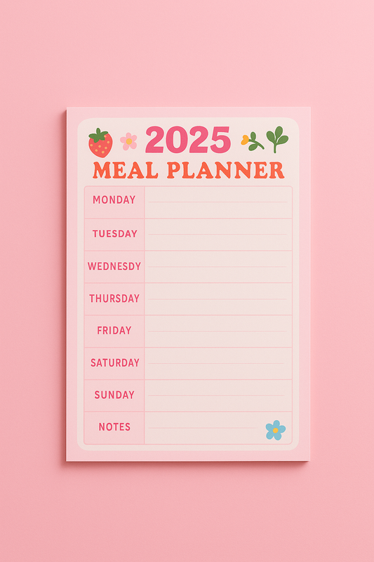 Feed Me or Fight Me – Meal Planner Pad
